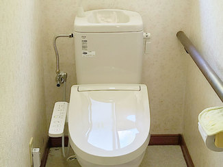 トイレリフォーム 新しくキレイになった簡易水栓トイレ