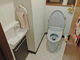 トイレリフォーム 空間まるごと一新した、心地よく使えるレストルーム