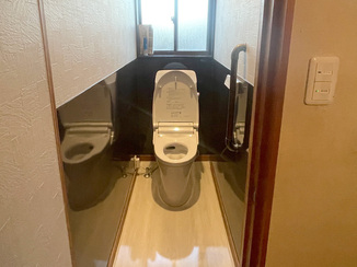 トイレリフォーム お掃除ラクラク！壁・床ホーローパネルのトイレ